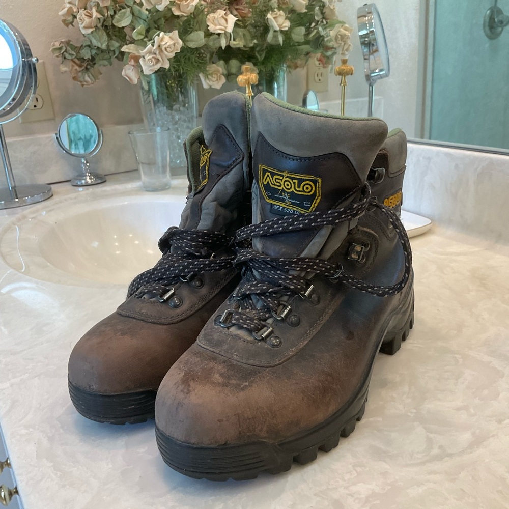 Asolo AFX 520 GVX Women’s Leather and Gortex Hiking Boots in Chestnut, Size 8.5 - Picture 15 of 16